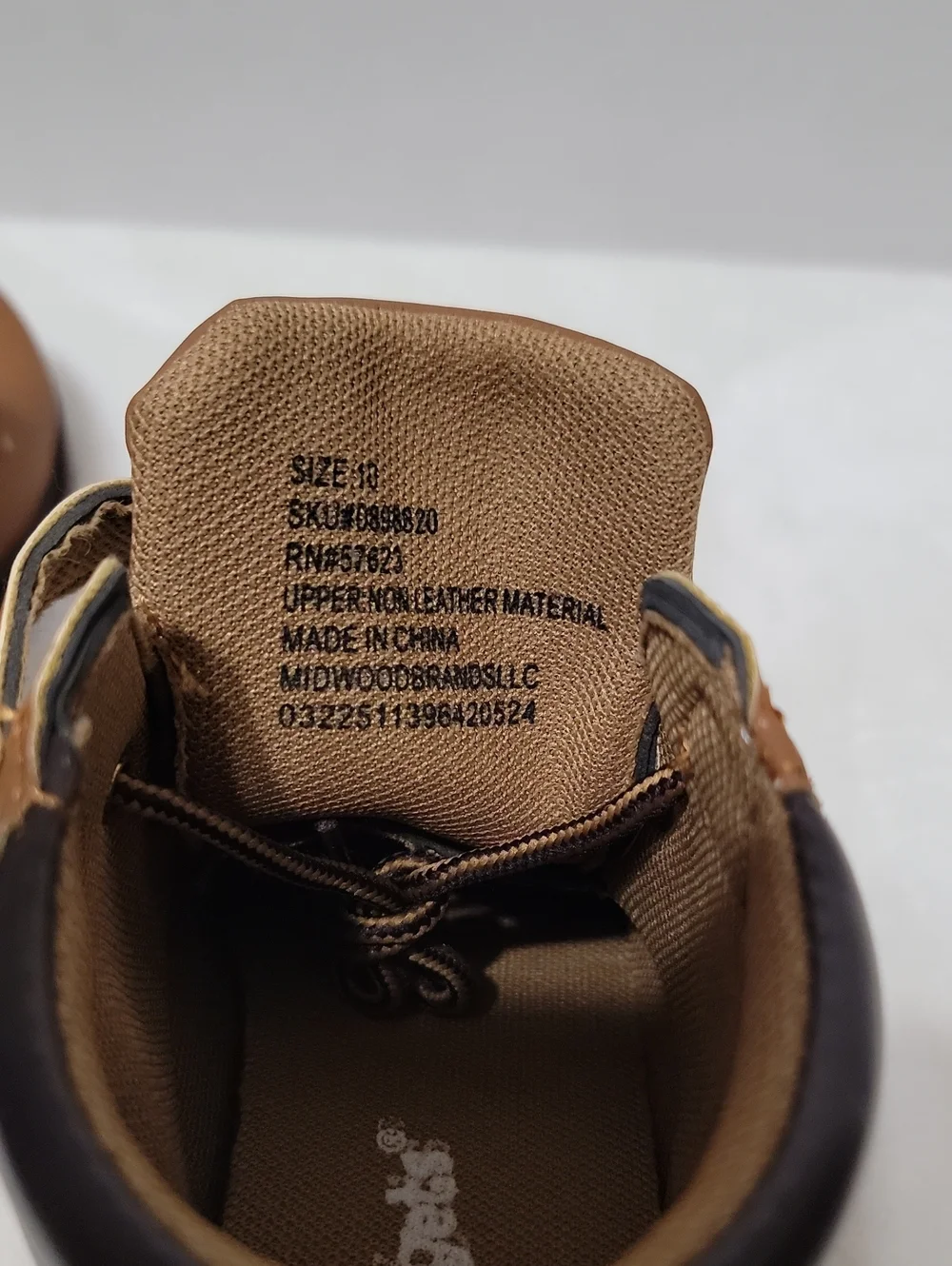 Kidgets Brown Ankle Boots with Hook-and-Loop Strap